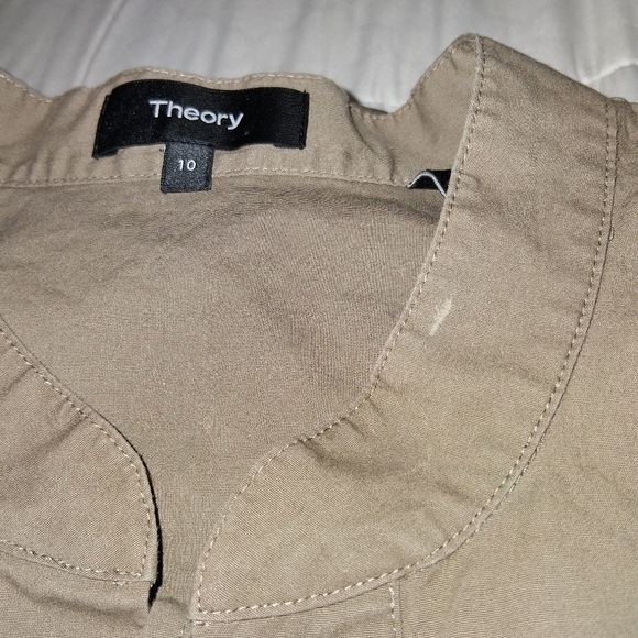 THEORY Jullitah Moss Poplin Dress - Picture 7 of 7